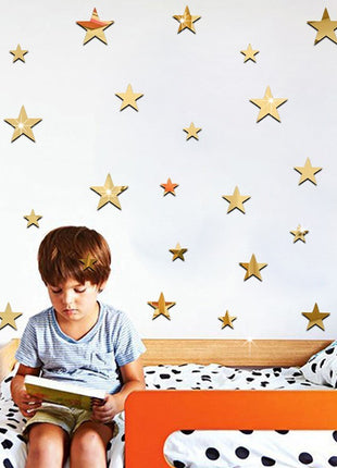 Star Mirror Wall Stickers