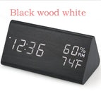 Black wood white word