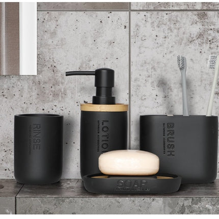 4-Piece Resin Bathroom Set