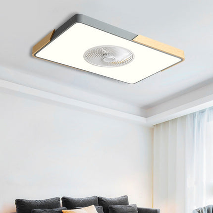 Lámpara de ventilador nórdica para salón, dormitorio y comedor.