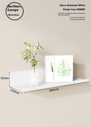 Estante de almacenamiento de pared para dormitorio, sala de estar y dormitorio sin perforaciones