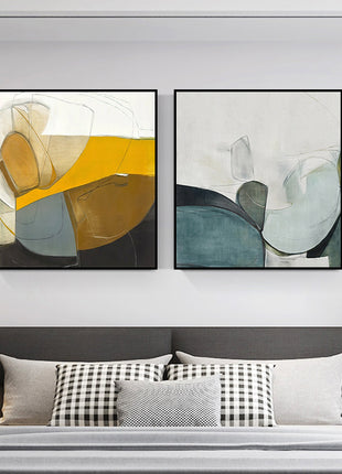 Abstract bedroom decoration