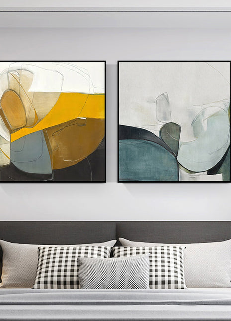 Abstract bedroom decoration