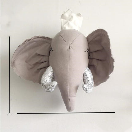 Ins animal head wall decoration cloth children''s room