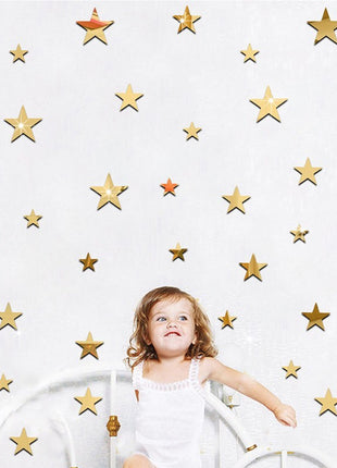 Star Mirror Wall Stickers