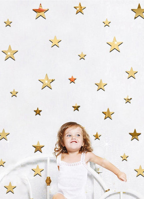 Star Mirror Wall Stickers