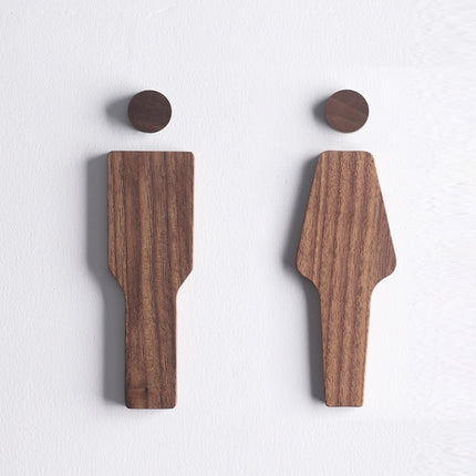 Solid Wood Men's And Women's Bathroom