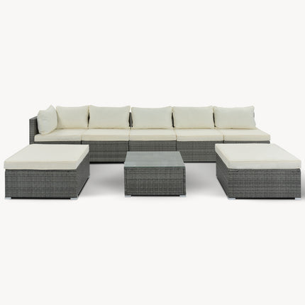 Outdoor Patio Furniture Set, Garden Wicker Sofa, Single Sofa Combinable
