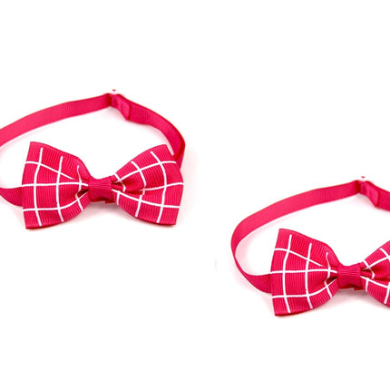 Corbata a cuadros para mascotas, bufanda para gatos y perros, accesorios para mascotas