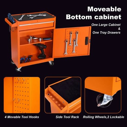 Tool Chest, 5-Drawer Rolling Tool Storage Cabinet