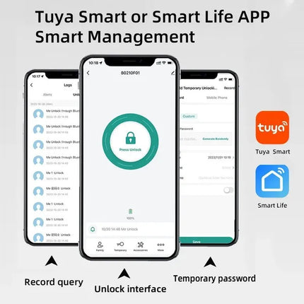 Tuya Fingerprint Door Lock With Lock Smart Fingerprint Door