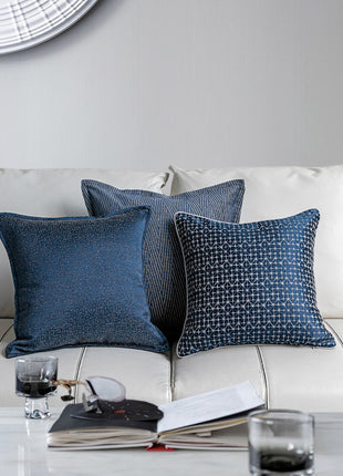 Denim Blue Modern Minimalist Living Room Sofa Pillow