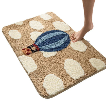 Alfombrillas de baño con dibujos animados para el hogar, absorbentes y antideslizantes.