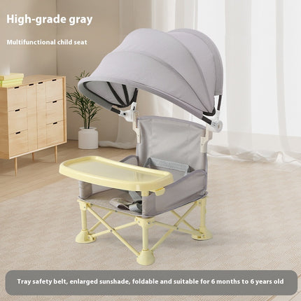 Silla de comedor para niños portátil y plegable