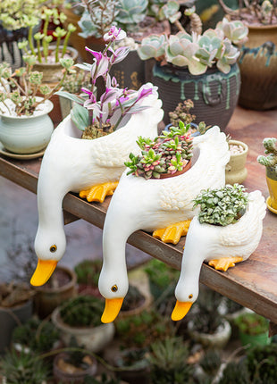 Cute Duck Flower Pot