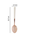 Beige dinner spoon