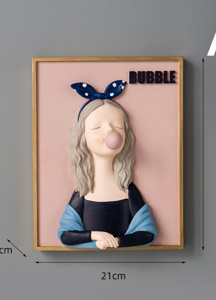 Bubble Girl Decorative Figurine