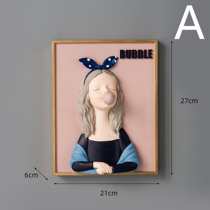 Bubble Girl Living Room Children's Room Decoration