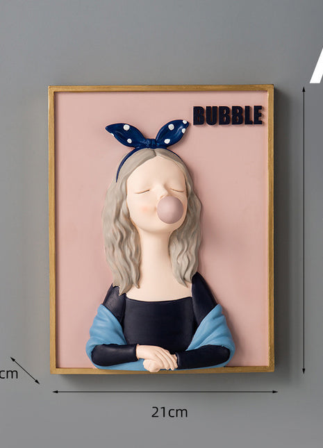 Bubble Girl Decorative Figurine