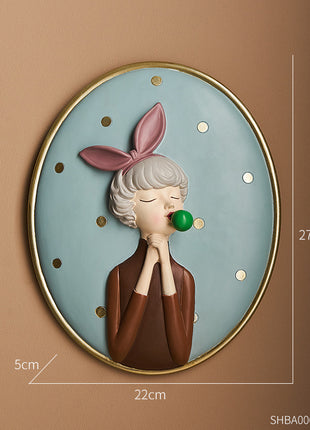 Bubble Girl Decorative Figurine