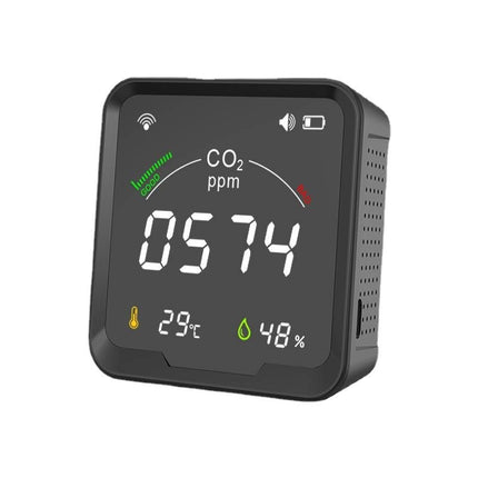 Sensor de temperatura y humedad para casa inteligente con pantalla LED a color y grafiti con wifi
