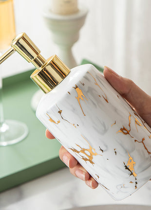 Kit de lavado de baño de mármol de cerámica