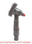 Pet brushes and F adapters