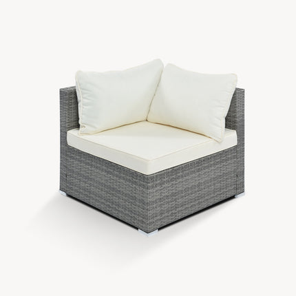 Outdoor Patio Furniture Set, Garden Wicker Sofa, Single Sofa Combinable