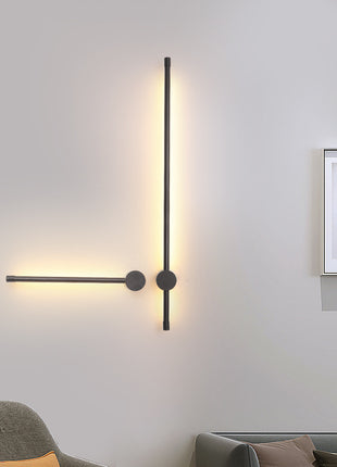 Lámpara de pared de tira, lámpara de noche de línea LED nórdica