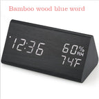Bamboo wood blue word
