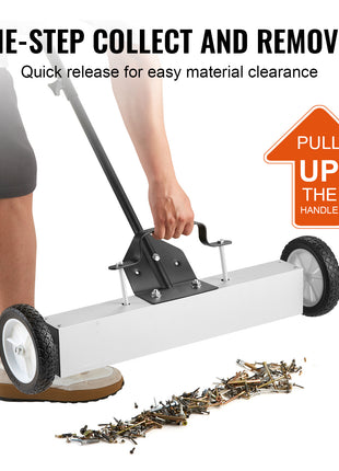 50-Lb Rolling Magnetic Sweeper