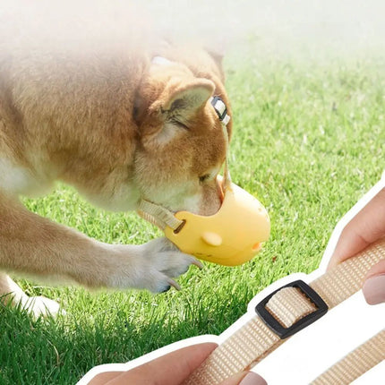 Bozal portátil para perros transpirable y antimordeduras 