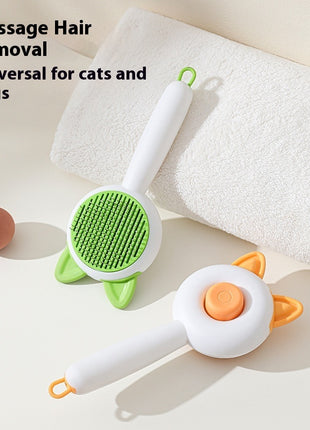 Self-Cleaning Pet Grooming Brush