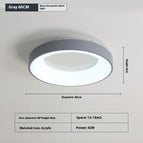 Luz blanca gris de 60 cm