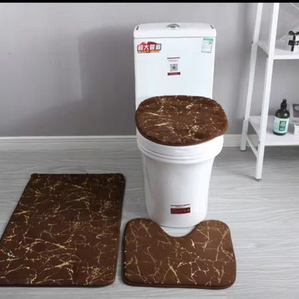 Three-piece Toilet Set Bathroom Mats