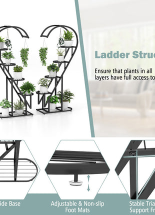5-Tier Metal Plant Stand