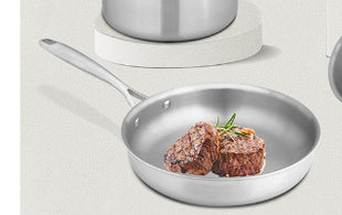 Juego de utensilios de cocina antiadherentes de fondo plano sin revestimiento Instale el juego completo
