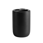 Black toothbrush holder