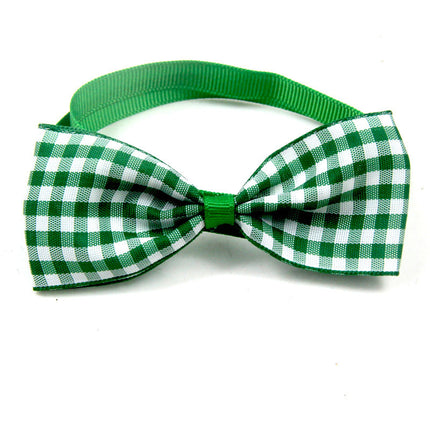 Corbata a cuadros para mascotas, bufanda para gatos y perros, accesorios para mascotas