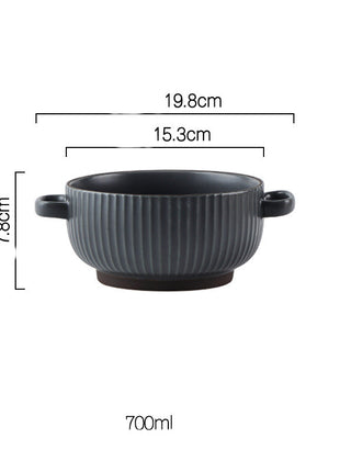 Vajilla y vajilla de combinación de cuenco y plato sencillos Wind
