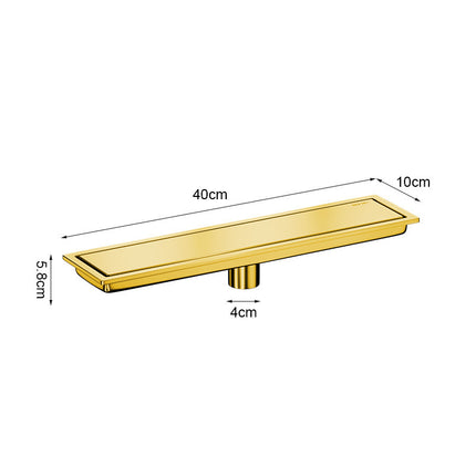 Stainless Steel Rectangular Bathroom Shower Floor Drain