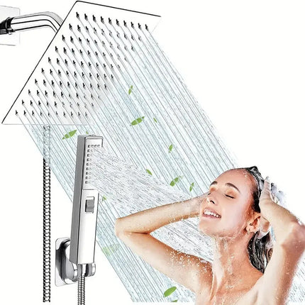 Juego de cabezal de ducha presurizado de acero inoxidable para baño