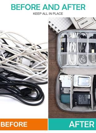 Travel Electronics Organizer Bag