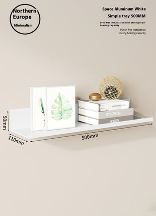 Estante de almacenamiento de pared para dormitorio, sala de estar y dormitorio sin perforaciones