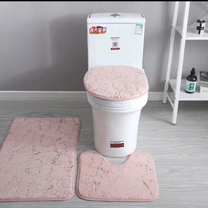 Three-piece Toilet Set Bathroom Mats