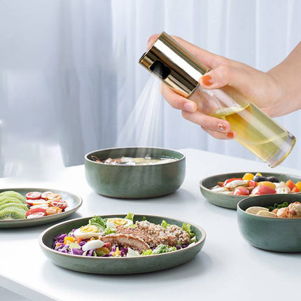 BBQ Healthy Kitchen Cooking Oil Vinegar Spray Bottle Push