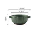 Dark Green / 6in binaural bowl