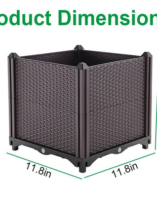 Maceta elevada para plantas de exterior