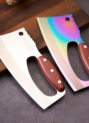 Cuchillo de cocina con mango de madera veteada Suministros de cocina