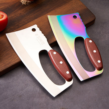 Cuchillo de cocina con mango de madera veteada Suministros de cocina